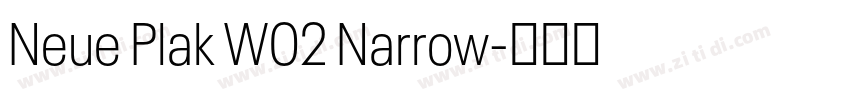 Neue Plak W02 Narrow字体转换 Neue Plak W02 Narrow字体转换